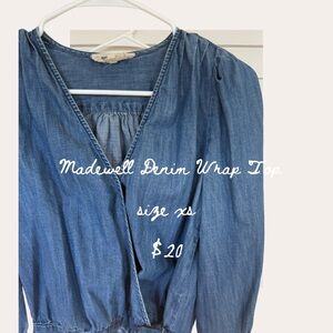 Madewell Indigo Denim Blouse